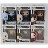 Image 1 : LOT OF 6 ASSORTED FUNKO POPS; GOT VARIETY PACK;