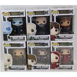 LOT OF 6 ASSORTED FUNKO POPS; GOT VARIETY PACK;