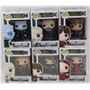 Image 1 : LOT OF 6 ASSORTED FUNKO POPS; GOT VARIETY PACK;