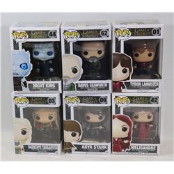 LOT OF 6 ASSORTED FUNKO POPS; GOT VARIETY PACK;