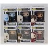 Image 1 : LOT OF 6 ASSORTED FUNKO POPS; GOT VARIETY PACK;