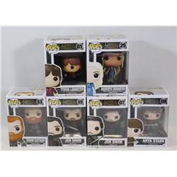 LOT OF 6 ASSORTED FUNKO POPS; GOT VARIETY PACK;