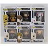 Image 1 : LOT OF 6 ASSORTED FUNKO POPS; GOT VARIETY PACK;