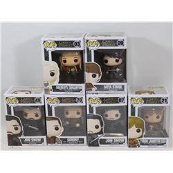 LOT OF 6 ASSORTED FUNKO POPS; GOT VARIETY PACK;