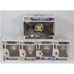 LOT OF 5 ASSORTED FUNKO POPS; GOT VARIETY PACK;