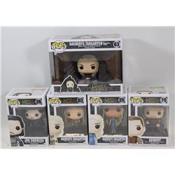LOT OF 5 ASSORTED FUNKO POPS; GOT VARIETY PACK;