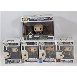 LOT OF 5 ASSORTED FUNKO POPS; GOT VARIETY PACK;