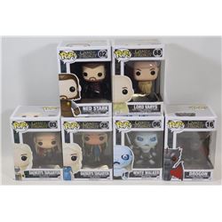 LOT OF 6 ASSORTED FUNKO POPS; GOT VARIETY PACK;