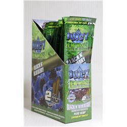 BOX OF HEMP WRAPS BLACK N BLUEBERRY (25/2)