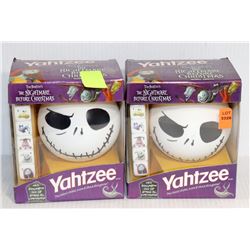 2 NIGHTMARE BEFORE CHRISTMAS JACK YAHTZEE NEW