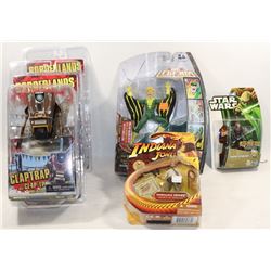 BOX OF 5 ASSORTED COLLECTIBLE FIGURES