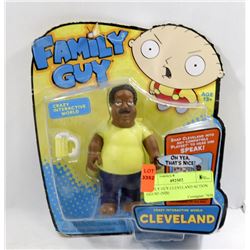 FAMILY GUY CLEVELAND ACTION FIGURE (NIB)