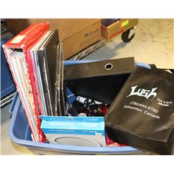 LARGE TOTE OF ASSORTED  HAIR CARE SUPPLIES