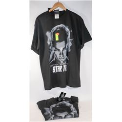 2 STAR TREK THE MOVIE T-SHIRTS L (LOT)
