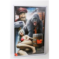 DONKEY KONG/ MARIO SIGNED POSTER 18/1000
