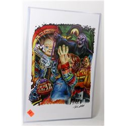 CHILDS PLAY "CHUCKY" SIGNED POSTER