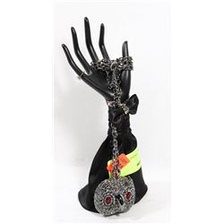 SWAROVSKI CRYSTAL ENCRUSTED LARGE OWL FACE