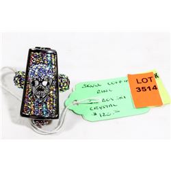 SWAROVSKI CRYSTAL SKULL COFFIN RING SIZE 8.5