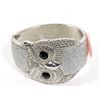 Image 1 : JEWEL ENCRUSTED OWL FACE CUFF STYLE BRACELET-