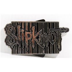 SLIPKNOT BELT BUCKLE- BLACK & SILVER