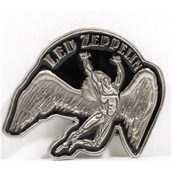 LED ZEPPLIN BELT BUCKLE- BLACK & SILVER