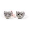 Image 1 : 2 SWAROVSKI CRYSTAL WHITE OWL RINGS