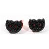 Image 1 : 2 SWAROVSKI CRYSTAL BLACK OWL RINGS