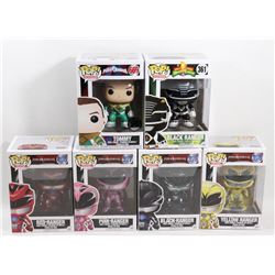 LOT OF 6 ASSORTED FUNKO POPS; POWER RANGERS