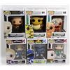 Image 1 : LOT OF 6 ASSORTED FUNKO POPS; VARIETY PACK