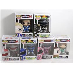 LOT OF 6 ASSORTED FUNKO POPS; POWER RANGERS