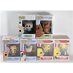 LOT OF 6 ASSORTED FUNKO POPS; VARIETY PACK