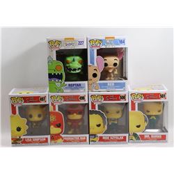 LOT OF 6 ASSORTED FUNKO POPS; VARIETY PACK