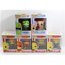 LOT OF 6 ASSORTED FUNKO POPS; VARIETY PACK