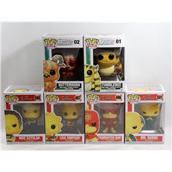 LOT OF 6 ASSORTED FUNKO POPS; VARIETY PACK