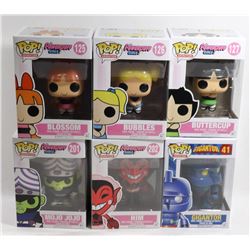 LOT OF 6 ASSORTED FUNKO POPS; VARIETY PACK