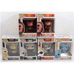 LOT OF 6 ASSORTED FUNKO POPS; VARIETY PACK