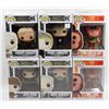 Image 1 : LOT OF 6 ASSORTED FUNKO POPS; VARIETY PACK