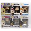 Image 1 : LOT OF 6 ASSORTED FUNKO POPS; ROCK VARIETY PACK