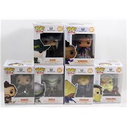 LOT OF 6 ASSORTED FUNKO POPS;  GAMES VARIETY PACK