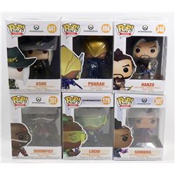 LOT OF 6 ASSORTED FUNKO POPS;  GAMES VARIETY PACK
