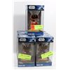 Image 1 : BUNDLE OF 5 STAR WARS "HOLIDAY JAWA" BOBBLE