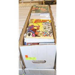 LONG BOX OF VARIOUS COMIC BOOKS