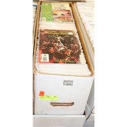 LONG BOX OF VARIOUS COMIC BOOKS