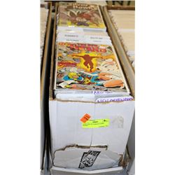 LONG BOX OF VARIOUS COMIC BOOKS