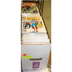 LONG BOX OF VARIOUS COMIC BOOKS