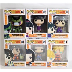 LOT OF 6 ASSORTED FUNKO POPS; ANIMATION PACK