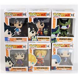 LOT OF 6 ASSORTED FUNKO POPS; ANIMATION PACK