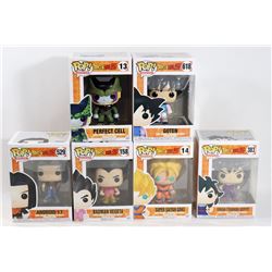 LOT OF 6 ASSORTED FUNKO POPS; ANIMATION PACK