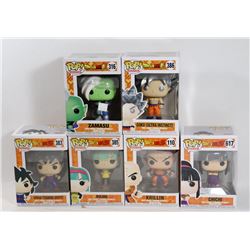 LOT OF 6 ASSORTED FUNKO POPS; ANIMATION PACK