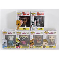 LOT OF 6 ASSORTED FUNKO POPS; VARIETY PACK